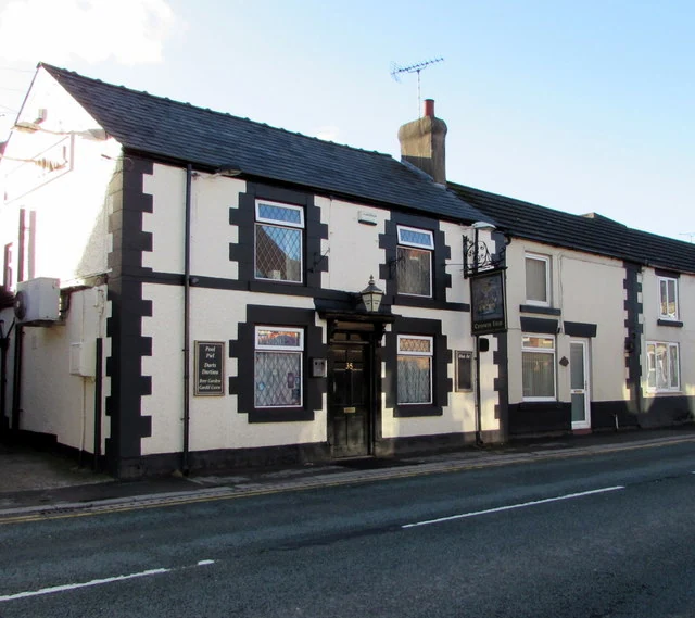 The Crown Inn on High Street, Caergwrle, Flintshire