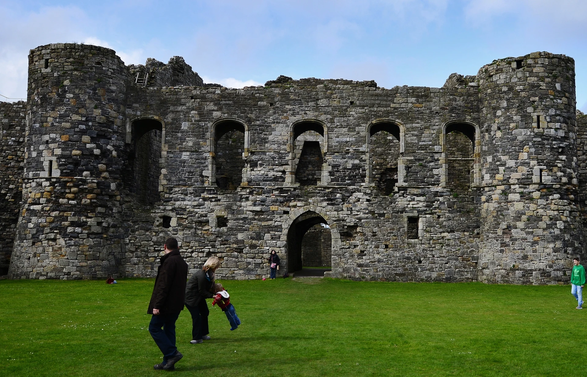 The north gatehouse of Beaumaris Castle in North Wales, a UNESCO World Heritage site.
