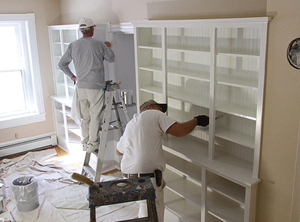 Painters and decorators at work