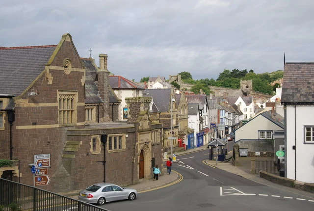 The Guildhall and Castle Street in historic Conwy, a charming spot for a Sunday lunch.
