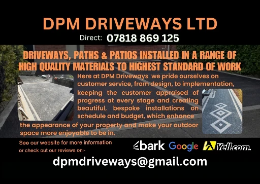 Dpm driveways — Isle of Anglesey logo